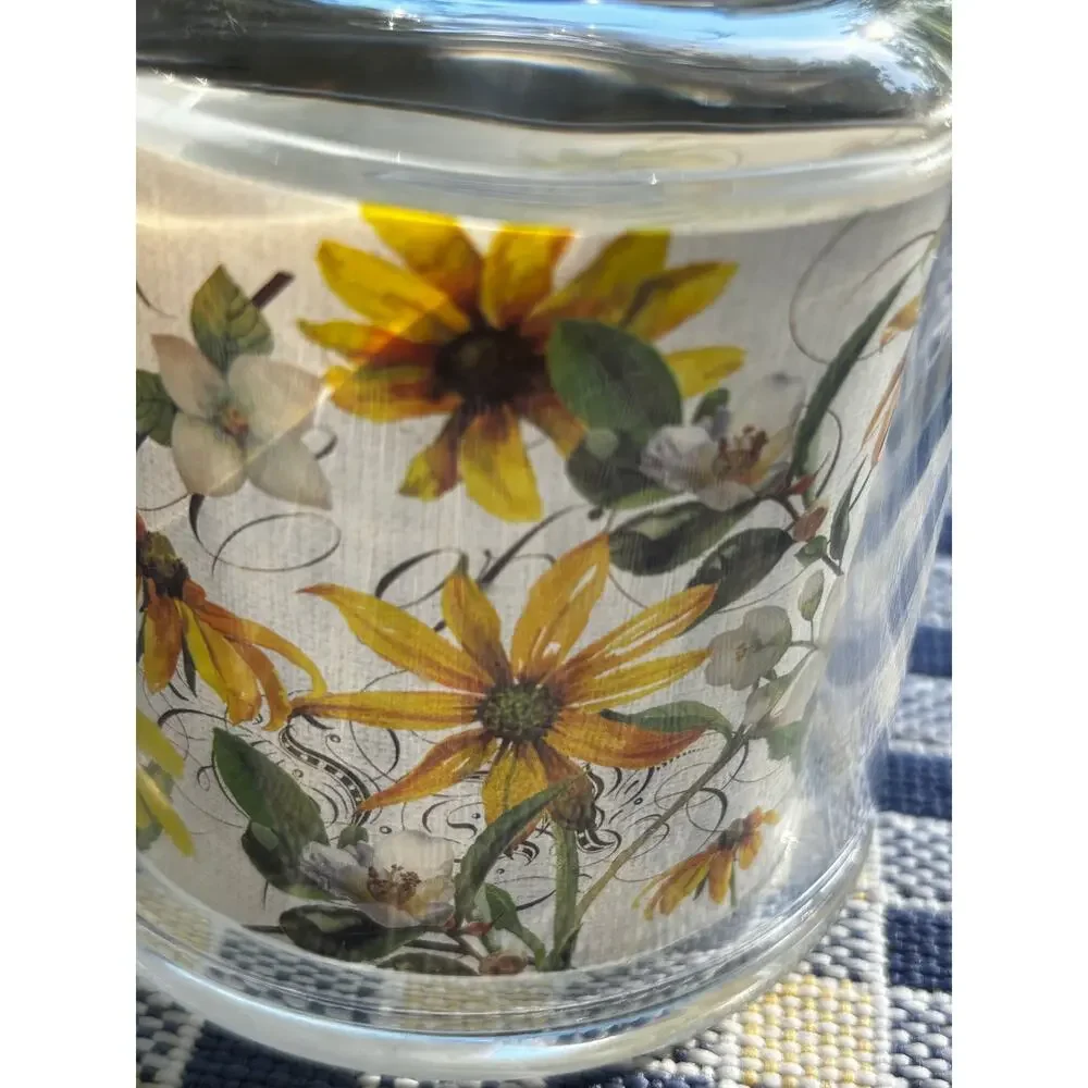 Stonewall Kitchen Butter Bell Jar Michel Designs Floral Country Farmhouse